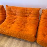 Togo set: 2 seater sofa, 2 corner sits and 1 pouf
