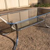Coffee table structure in chrome 1970