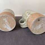 Pyrite stoneware mugs