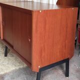 Enfilade moderniste en teck par René-Jean Caillette - années 50/60