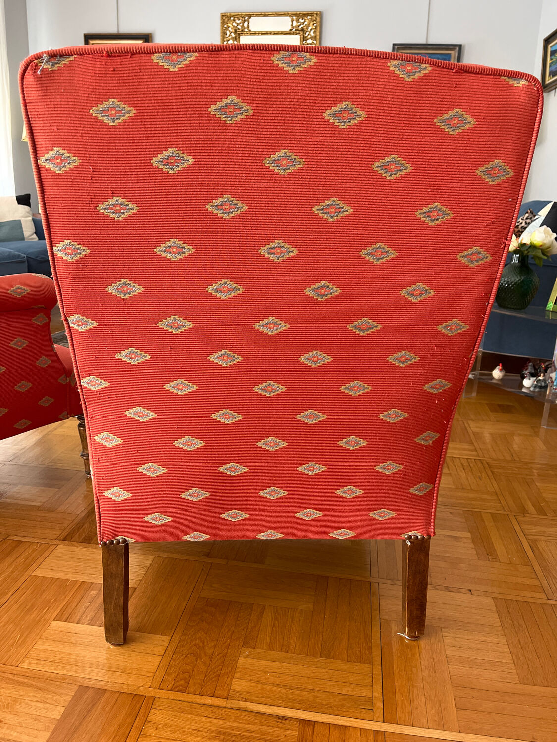 Pair armchairs