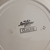 Set of two Claude Sarreguemines plates