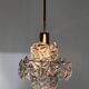 Small Midcentury Glass Chandelier/pendant by Kinkeldey, Germany, 1970s