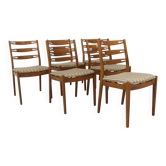 Set de 6 chaises scandinave en hêtre, Suède, 1960