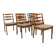 Set de 6 chaises scandinave en hêtre, Suède, 1960