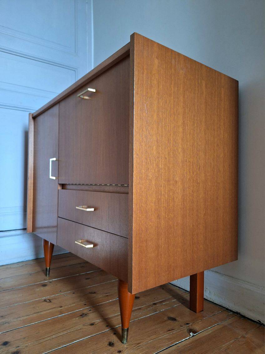 Vintage chest of drawers, sideboard, old bar furniture