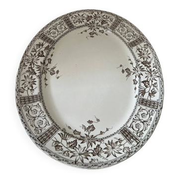 Large Serving Dish Wedgwood Venetia Terre de Fer England XIX