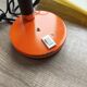 Vintage orange pop desk lamp with a flexible gooseneck - 1970s