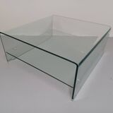 Coffee table, molded glass