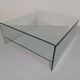 Table basse,  verre moulé