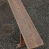 Antique pine farmhouse bench, 200 cm