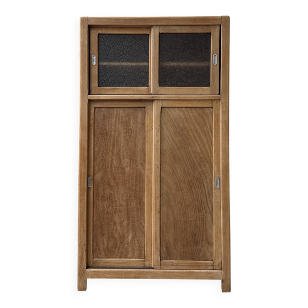 Armoire vintage à portes coulissantes (rénovée)