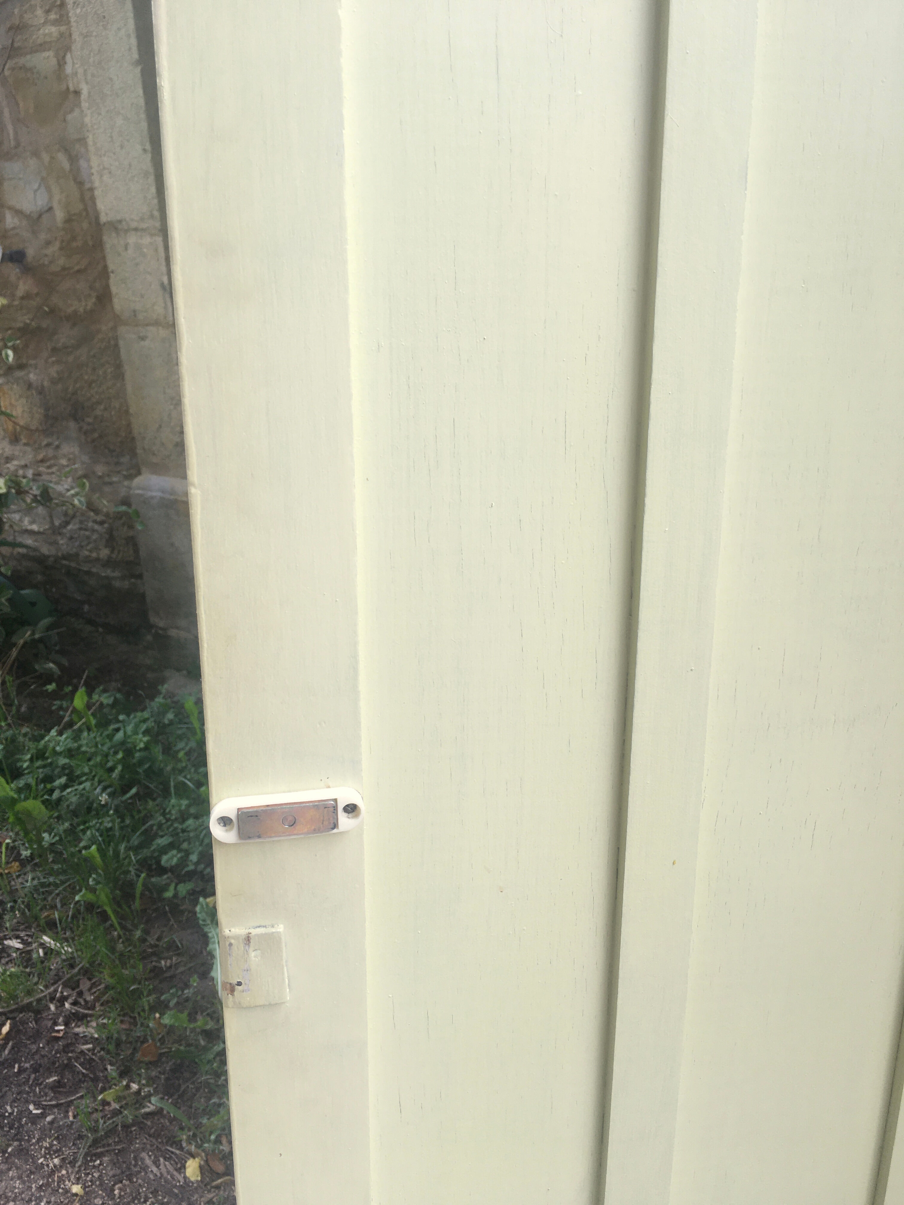 Parisian yellow wooden wardrobe