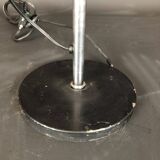 Vintage Italian metal and nickeled brass table lamp from 50s