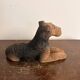 Sculpture Airedale Terrier Par Sandicast Artiste Sandra Brue San Diego 1988