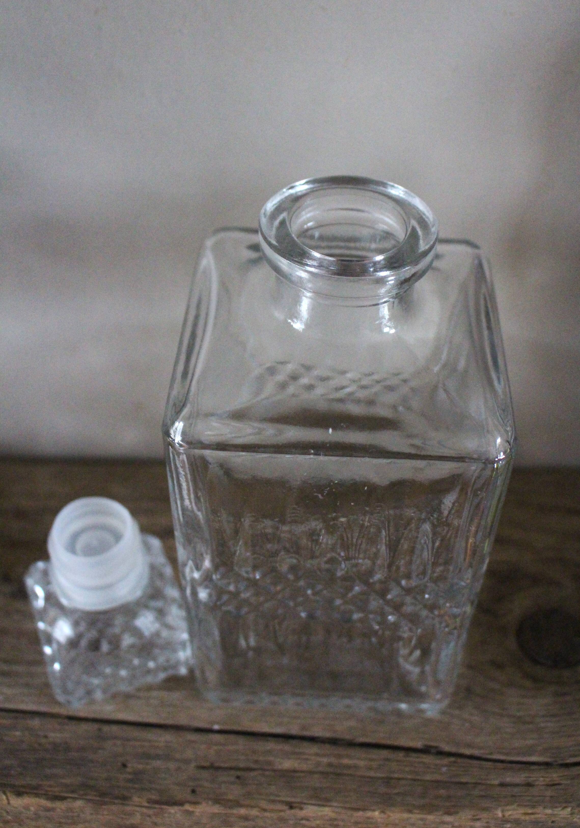 80s crystal whiskey decanter