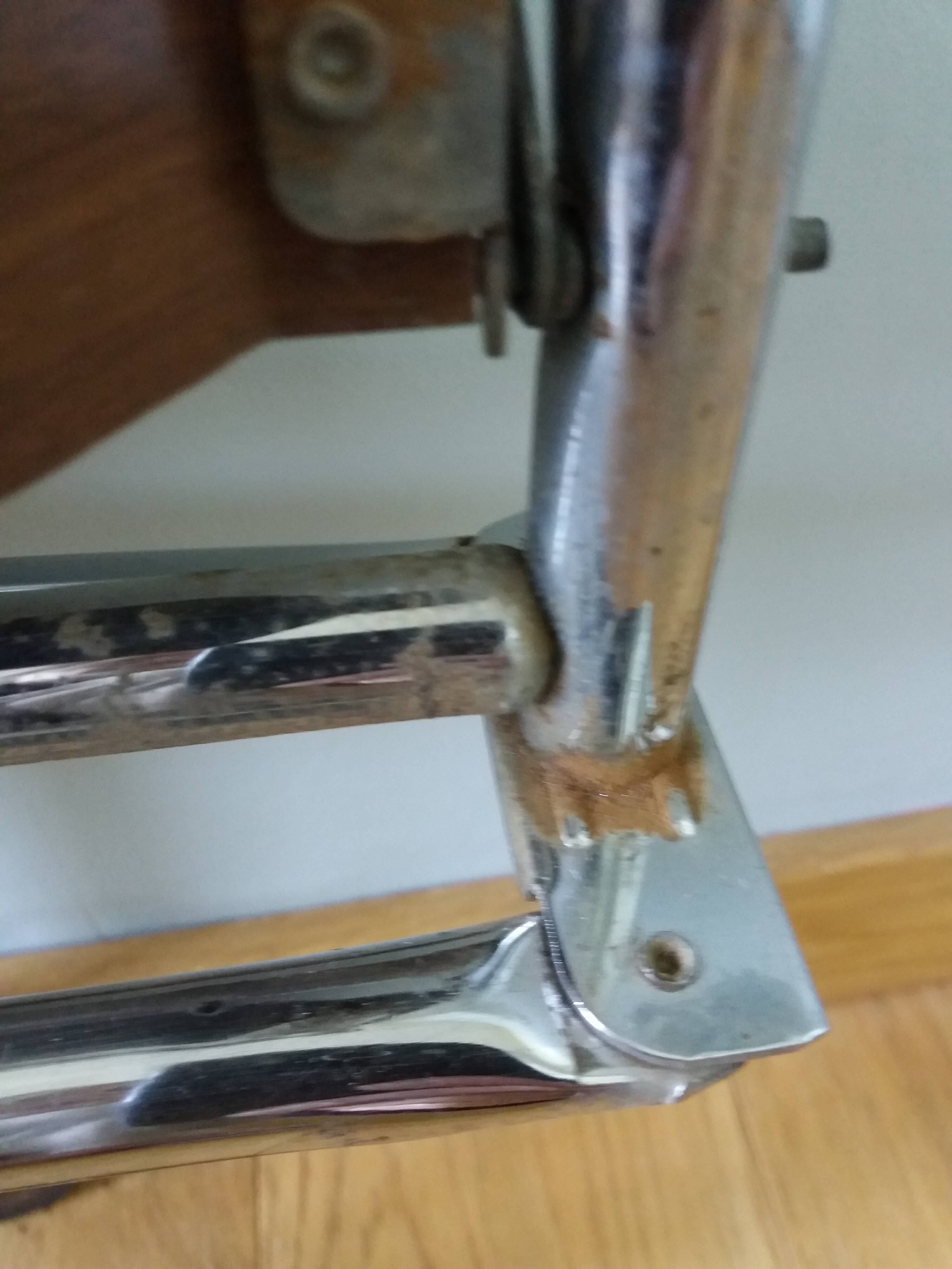 Folding trolley on wheels