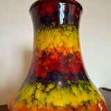 Multicolored ceramic vase from the 60s