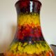 Multicolored ceramic vase from the 60s