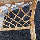 Vintage rattan bed one place