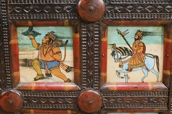 Meuble de Commerce Manjoosh en Bois Exotique, Inde – Début XXe