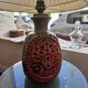 Fat lava ceramic lamp