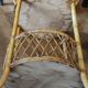 Rattan serving table