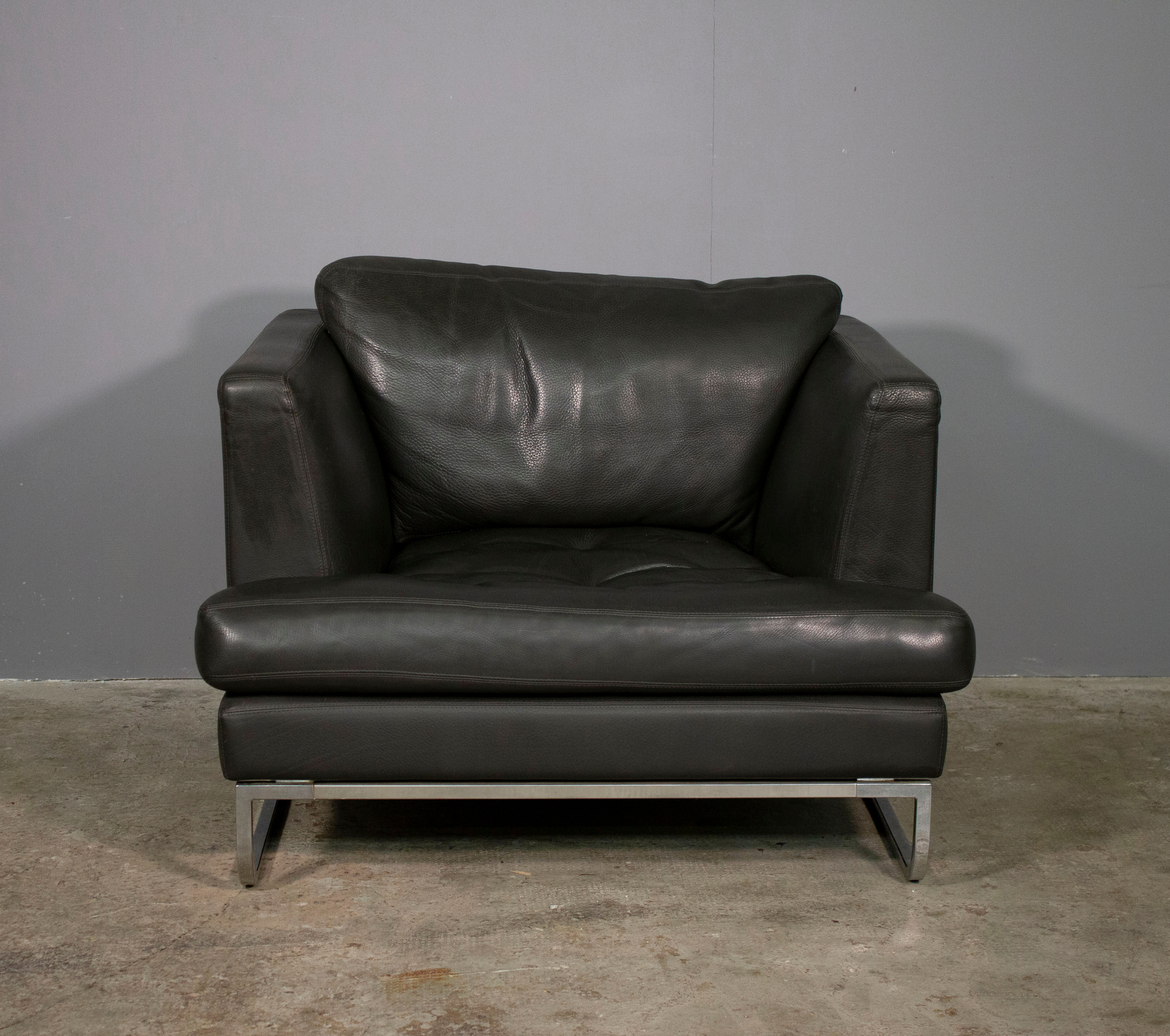 armchair, fior di pelle