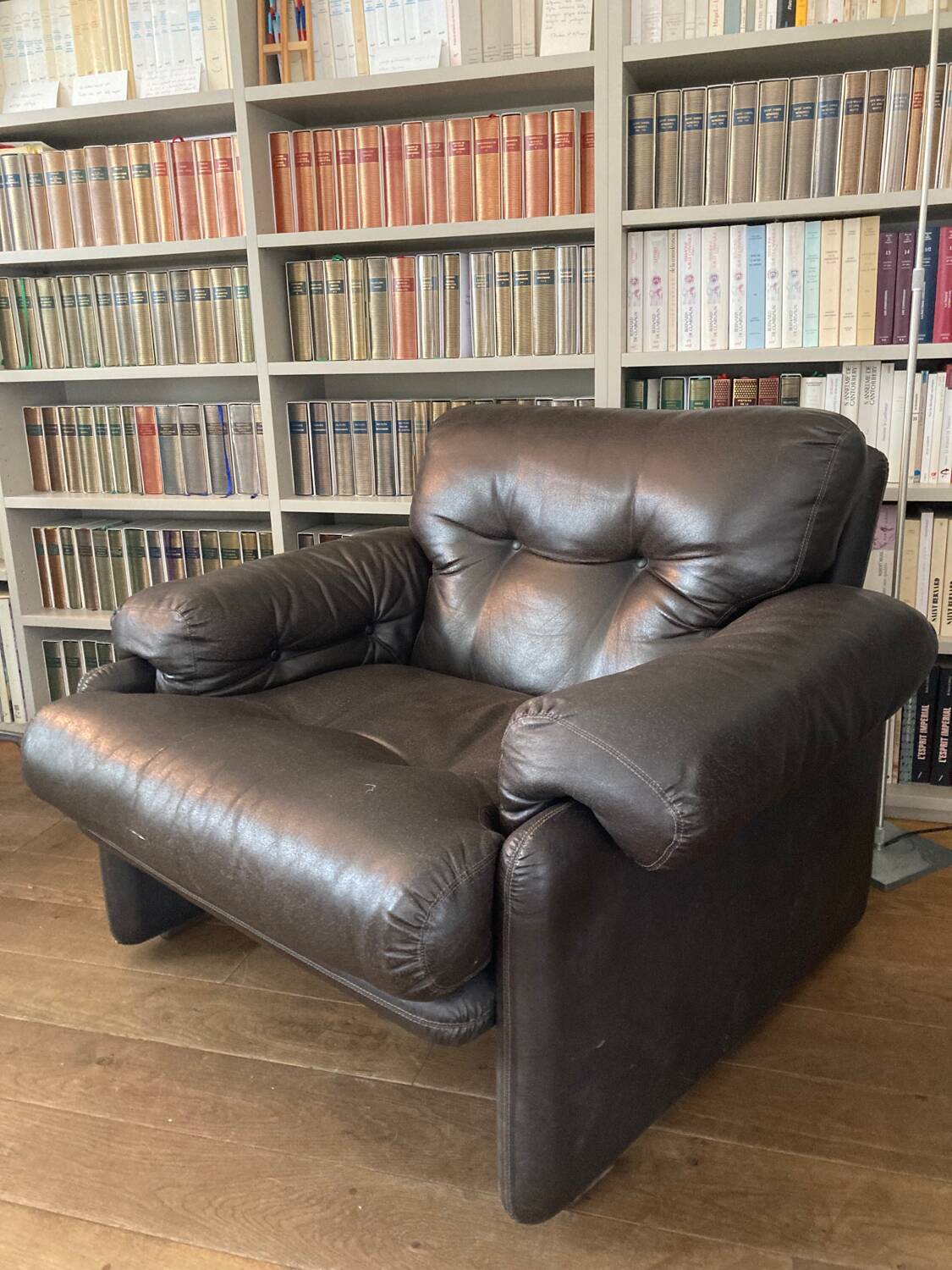 Italian leather armchair