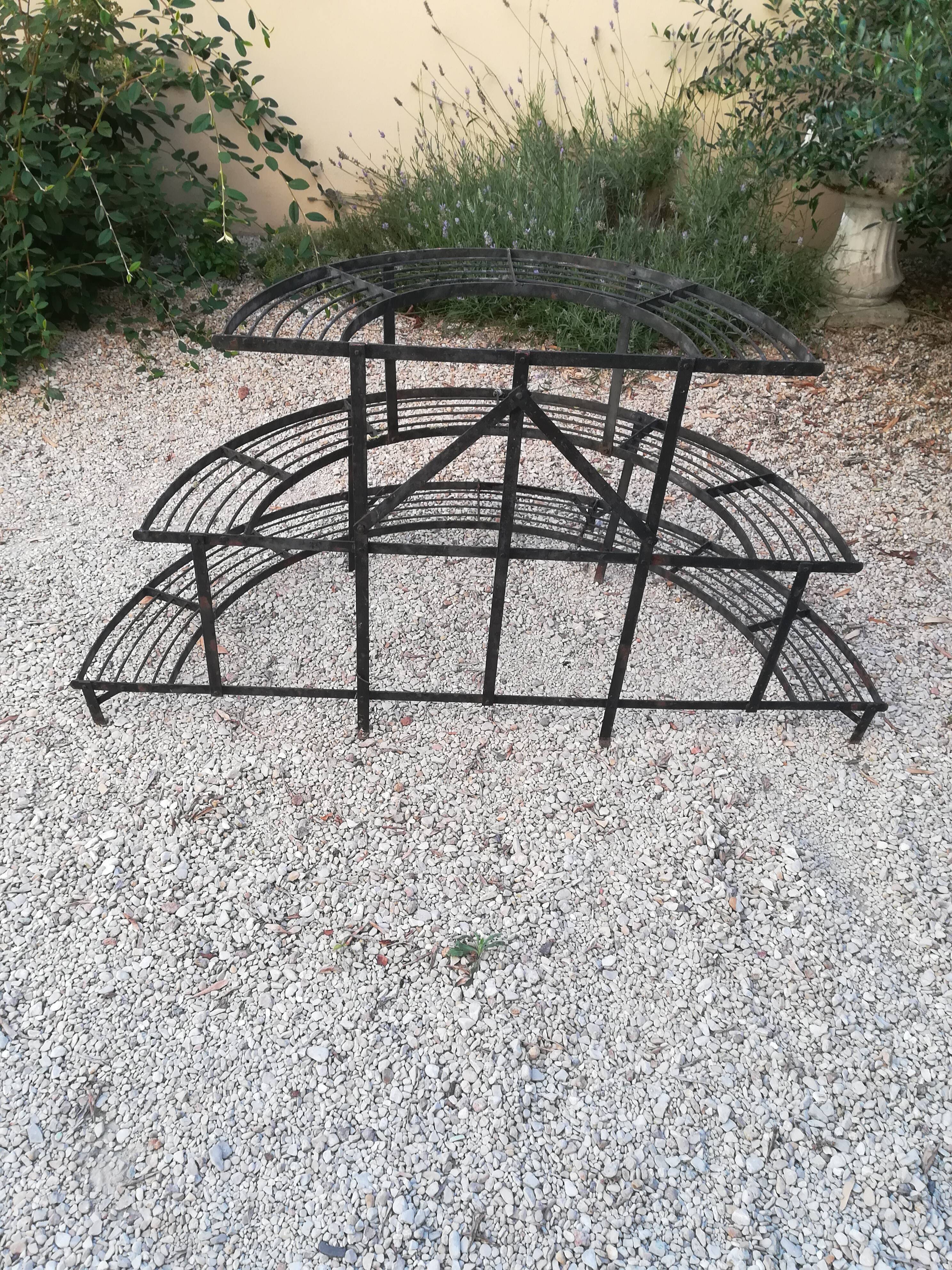 Wrought iron flower stand