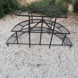Wrought iron flower stand