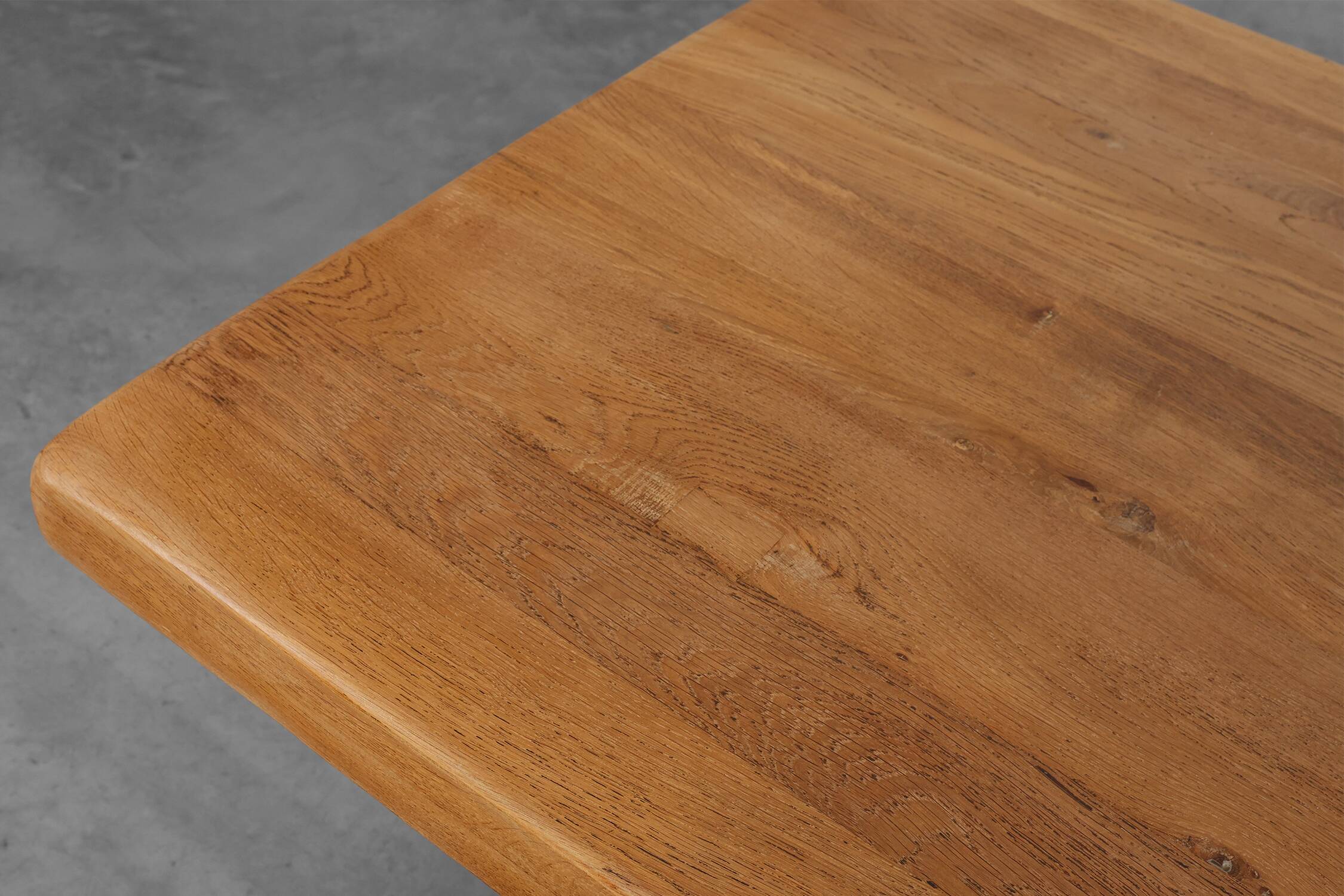 Mid‑20th‑Century Rustic Oak Dining Table, France 1960s