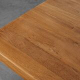 Mid‑20th‑Century Rustic Oak Dining Table, France 1960s