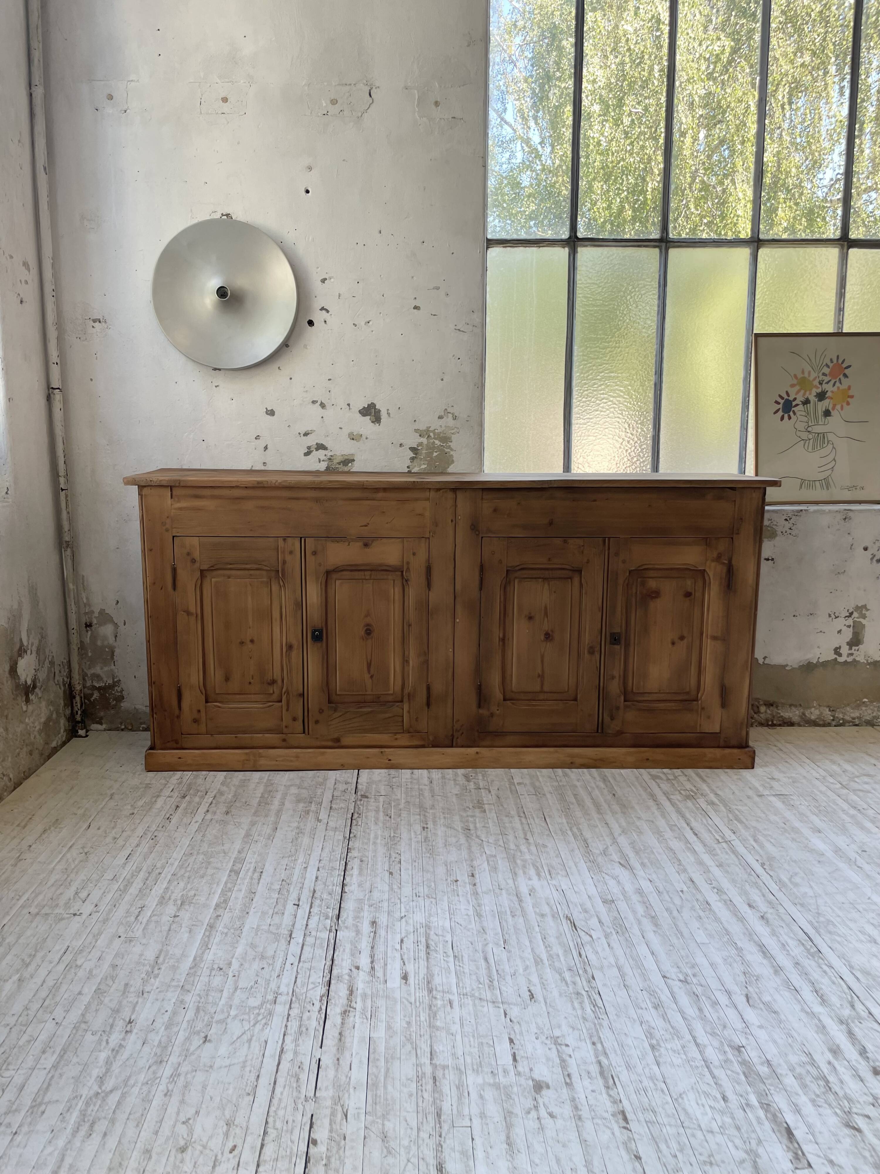 2m pine craft furniture sideboard