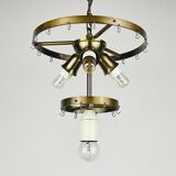 Murano glass chandelier Tronchi by Venini, Italy, 1960s