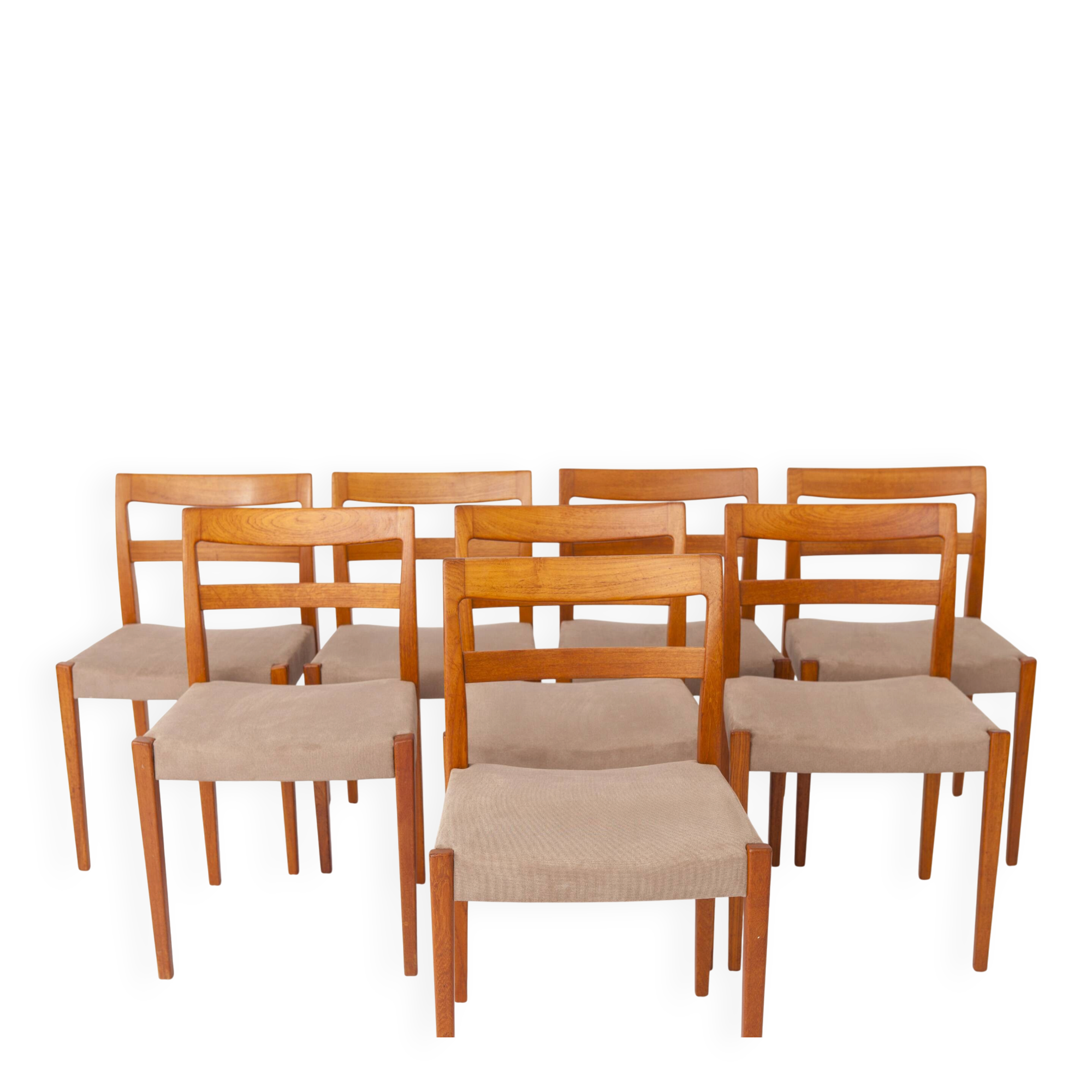 Set of 8 Nils Jonsson “Garmi” Teak Dining Chairs for Troeds, Swedish 1960s