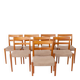Set of 8 Nils Jonsson “Garmi” Teak Dining Chairs for Troeds, Swedish 1960s