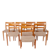 Set of 8 Nils Jonsson “Garmi” Teak Dining Chairs for Troeds, Swedish 1960s