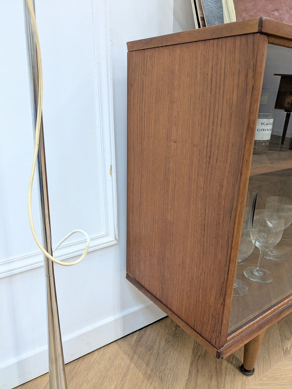Vitrine en teck