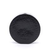 Vase soliflore minimaliste noir en verre, années 70