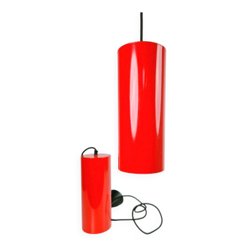 Minimalist Pipeline Pendant Lamps by Ole Pless Jørgensen for Nordic Solar, 1970s, Set of 2