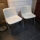Pair of vintage Wilkhahn chairs, fibreglass shell, aluminium, 1970.