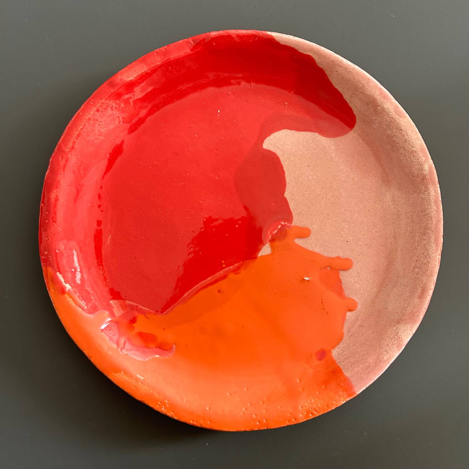 Handcrafted dish unique piece signed