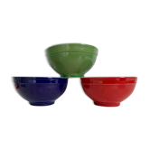 Lot 3 bowls Émile Henry stoneware
