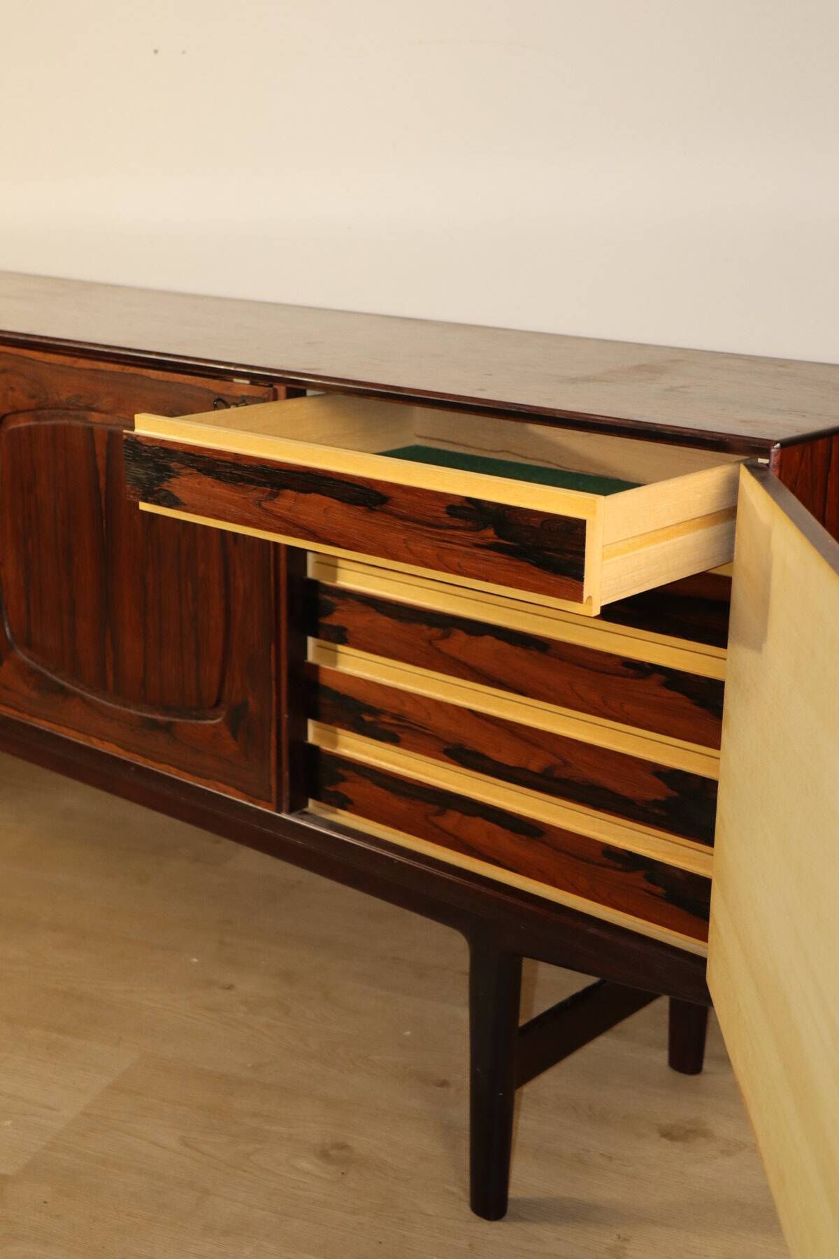 Scandinavian enfilade in rosewood by Fredrik Kayser, 1960