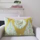 Green bohemian cushion cover