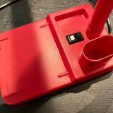 Vintage red articulated desk lamp