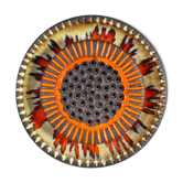 Applique en céramique, Danemark années 1970
