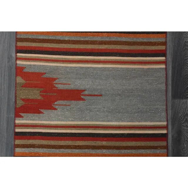 1970s Turkish Oushak Handmade Wool Cotton Red Runner Rug 73x261