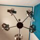 Chrome chandelier 5 spheres